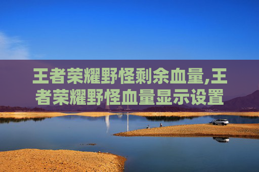 王者荣耀野怪剩余血量,王者荣耀野怪血量显示设置
