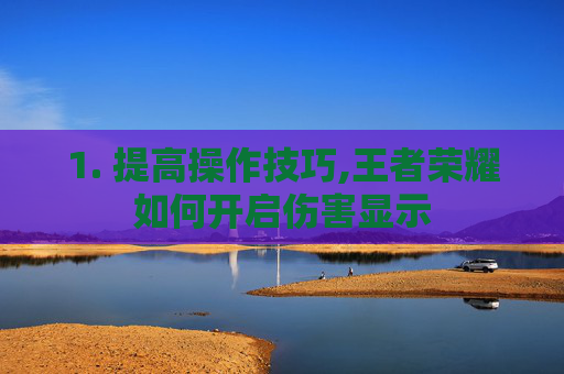 1. 提高操作技巧,王者荣耀如何开启伤害显示